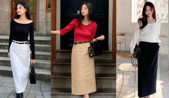 10 cách mặc chân váy suông đẹp thanh lịch, giúp chị em sành điệu xuất sắc trong mọi hoàn cảnh