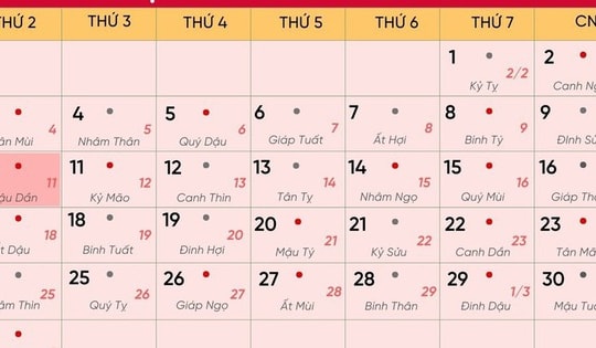 Lịch âm 10/3 - Âm lịch hôm nay 10/3 - Lịch vạn niên ngày 10/3/2025