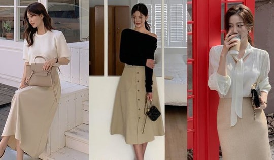 Cứ phối chân váy dài với 5 kiểu áo này, chị em đi đâu cũng được khen mặc đẹp