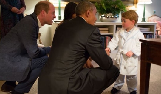 Hoàng tử George từng nhận được món quà đặc biệt trị giá hơn 200 triệu đồng từ một vị Tổng thống Mỹ