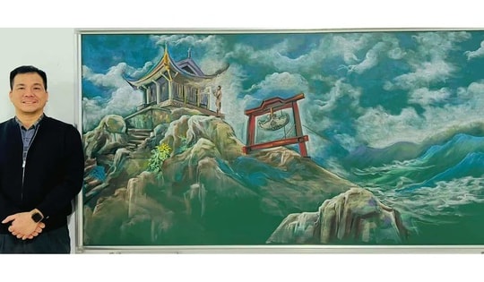 Người thầy giáo có bàn tay kỳ diệu biến bảng đen thành những bức tranh phấn 'độc nhất vô nhị'