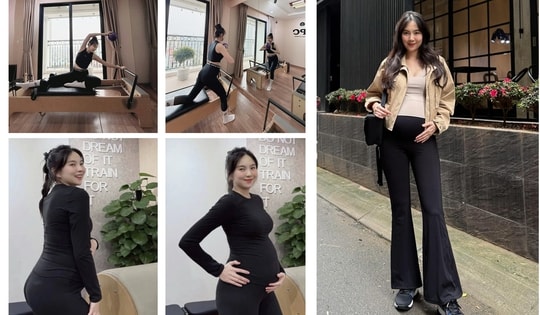 Chìa khóa giúp MC Mai Ngọc giữ vóc dáng gọn gàng, nhanh nhẹn trong thai kỳ