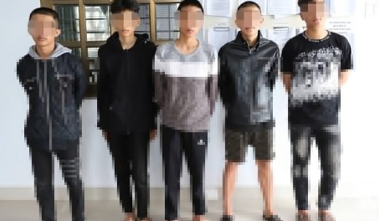 Triệu tập nhóm thiếu niên 13 - 14 tuổi chuẩn bị hung khí đánh nhau