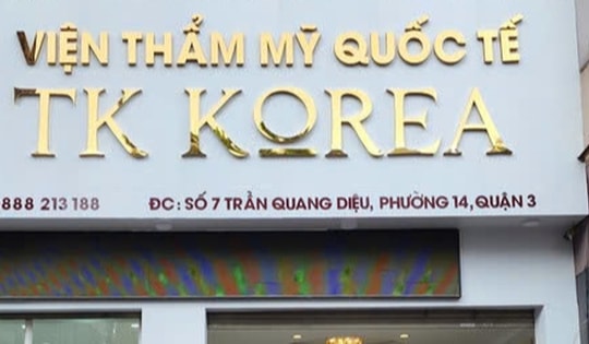 Đình chỉ hoạt động Viện thẩm mỹ Quốc tế TK Korea