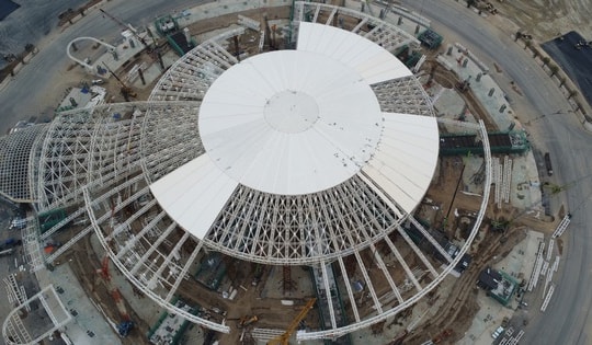 Toàn cảnh Trung tâm Hội chợ Triển lãm Quốc gia sau 6 tháng thi công