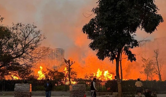 Nguyên nhân khói mù mịt tại Công viên Hoà Bình, Hà Nội