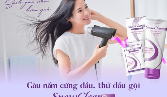 Gàu nấm cứng đầu, thử dầu gội SnowClear One sạch gàu nấm hiệu quả