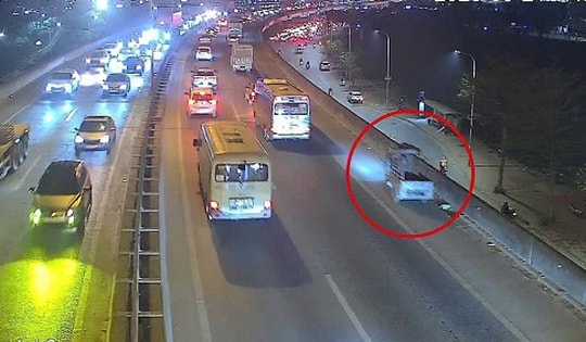 Kiểm tra, xử phạt xe ba bánh tự chế ‘ngang nhiên’ đi trên đường Vành đai 3