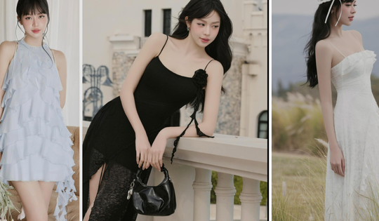 4 kiểu váy 'bánh bèo' được Hoa hậu Thanh Thủy lăng xê