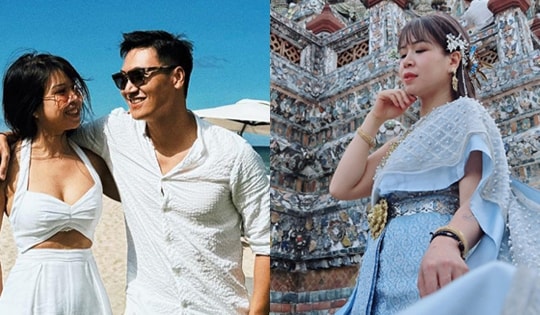 Nhan sắc đời thực vợ Mạnh Trường: 40 tuổi '3 vòng' vẫn nuột nà, da dẻ căng bóng