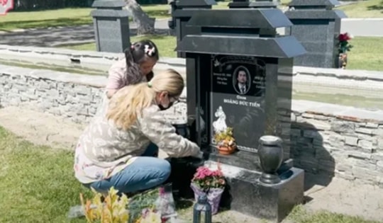 Phần mộ của chồng bị quấy phá, Hoa hậu Bình Phương đau xót