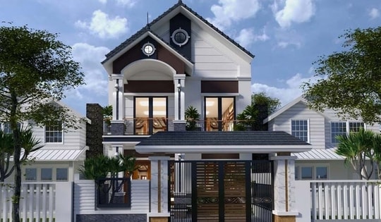 Mẫu nhà mái Thái mặt tiền 8m phổ biến hiện nay