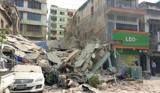 Động đất tại Myanmar: Ít nhất 1.000 người thiệt mạng, trên 2.300 người bị thương
