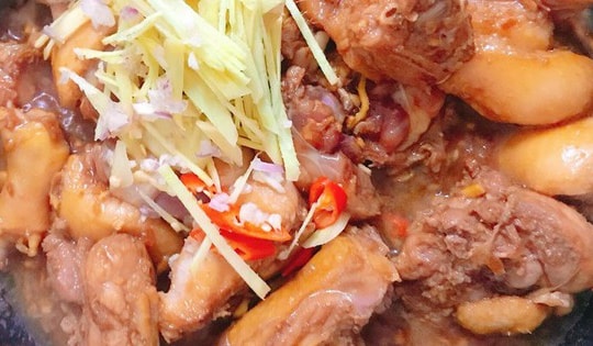 Tuyệt chiêu làm vịt kho gừng không bị hôi, mềm thơm hấp dẫn