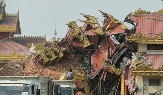 Thêm dư chấn 5.1 độ ở Myanmar, khó khăn chồng chất