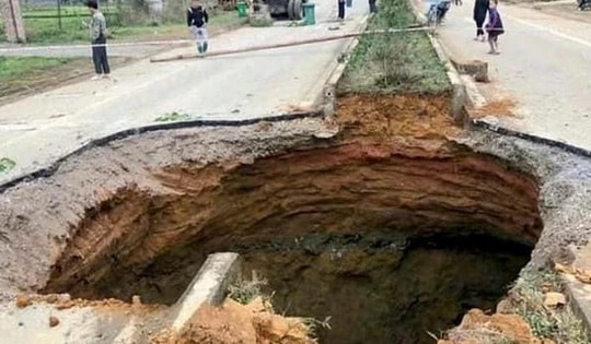 'Hố tử thần' trên Quốc lộ 3B ở Bắc Kạn, có xu hướng sụt sâu và mở rộng