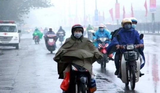 Nhiều khu vực mưa rét do không khí lạnh lan rộng
