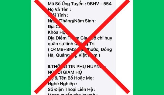 Cảnh báo giả mạo 'học kỳ trong quân đội' để lừa đảo