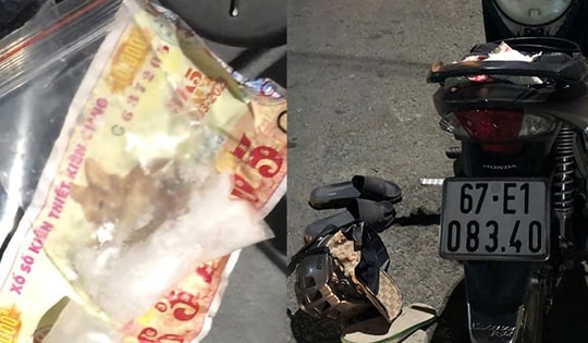 Phát hiện ma túy và xe trộm cắp khi kiểm tra xe máy vi phạm giao thông
