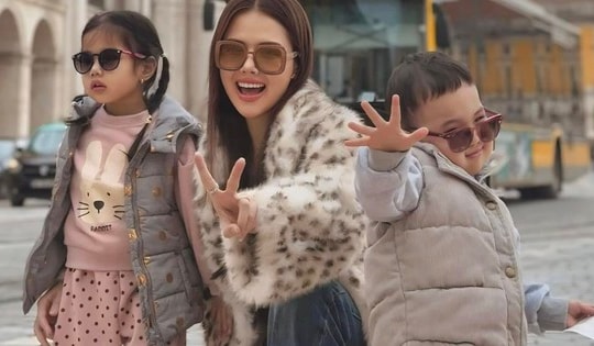 2 nhóc tỳ nhà 'phu nhân hào môn' Phanh Lee gây chú ý