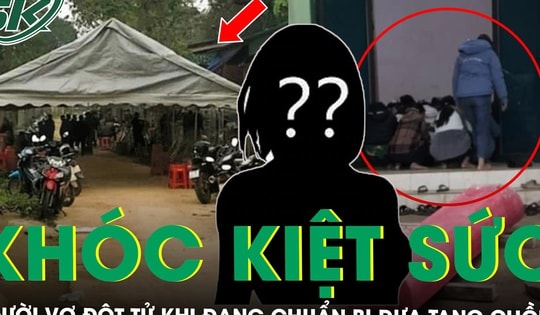 Người vợ khóc kiệt sức rồi ngã quỵ, đột tử khi đang chuẩn bị đưa tang chồng