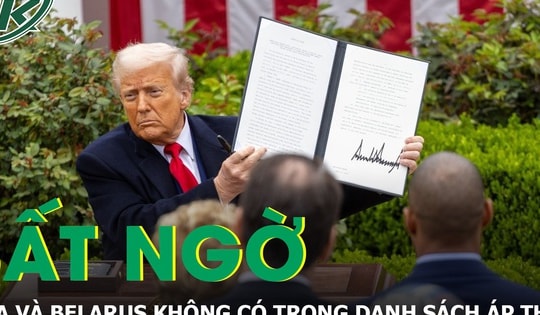 Bất ngờ vì Nga và Belarus không có trong danh sách áp thuế quan mới của Mỹ