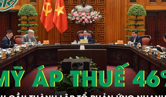 Thủ tướng yêu cầu thành lập Tổ phản ứng nhanh về thuế đối ứng của Hoa Kỳ
