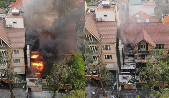 Cháy lớn trong quán ăn tại Nam Từ Liêm, Hà Nội