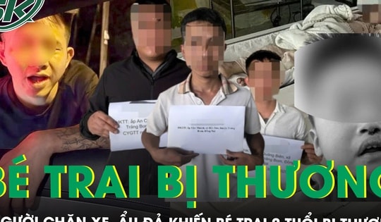 Công an làm việc với 4 người ‘xăm trổ’ chặn xe, ẩu đả khiến bé trai 2 tuổi bị thương