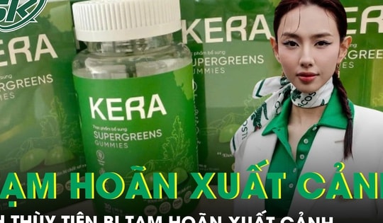 Hoa hậu Thùy Tiên bị tạm hoãn xuất cảnh, phạt 25 triệu đồng vụ quảng cáo kẹo rau củ Kera