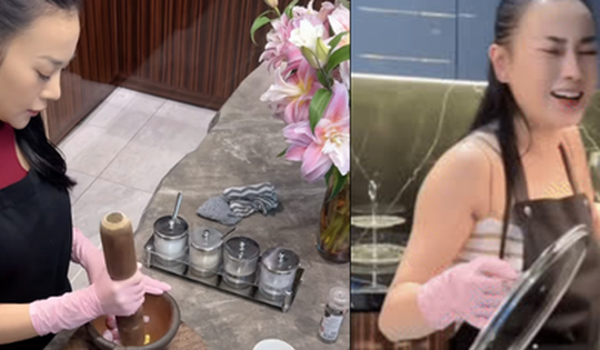 Phương Oanh vào bếp, cộng đồng mạng chú ý đến một chi tiết khiến căn bếp sang lên vài phần