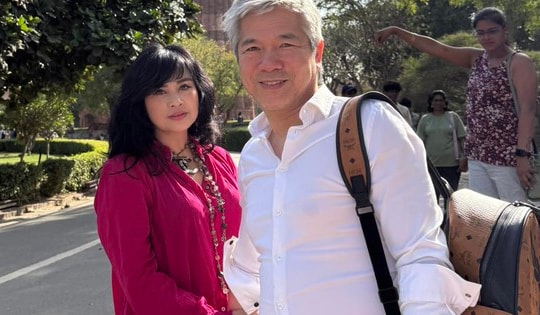 Diva Thanh Lam 'xả' kho ảnh 'hộ tống' ông xã đi công tác khiến fan ngưỡng mộ