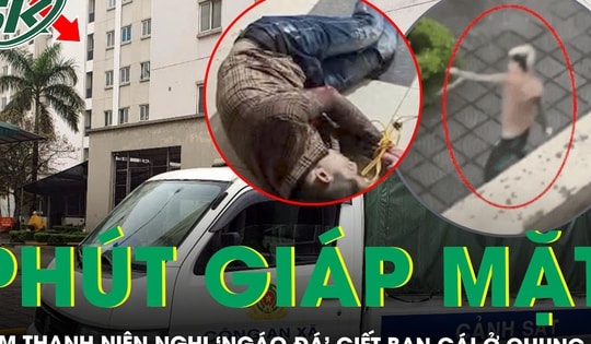 Phút giáp mặt nam thanh niên nghi ‘ngáo đá’ giết bạn gái, đâm trọng thương nhiều người ở chung cư