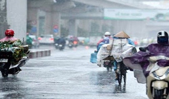 Miền Bắc mưa dông trước khi tiếp tục đón không khí lạnh