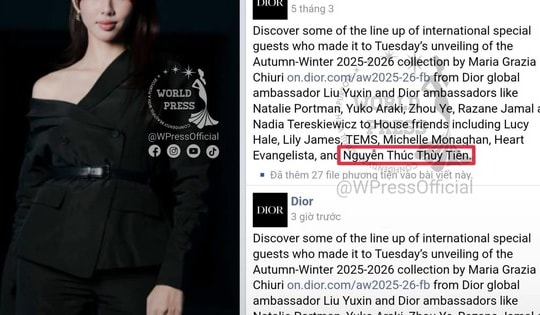 Động thái đáng chú ý của Dior sau ồn ào của Thùy Tiên