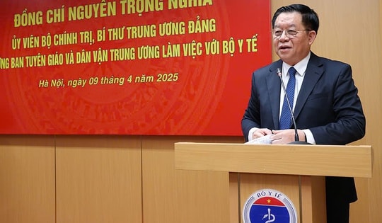 Trưởng Ban Tuyên giáo và Dân vận Trung ương: Ngành y tế đã làm được nhiều việc có sự lan toả mạnh mẽ