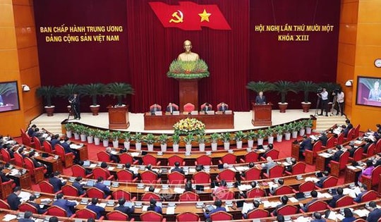 Thông cáo báo chí về ngày làm việc thứ hai Hội nghị Ban Chấp hành Trung ương Đảng lần thứ 11 khóa XIII