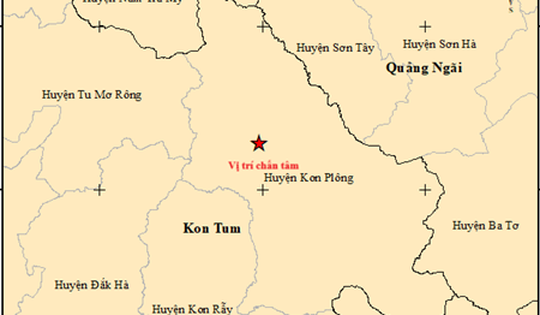 Lại xảy ra 2 trận động đất ở Kon Tum