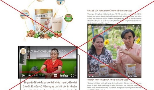 Quảng cáo sữa Ovisure Gold có dấu hiệu sai sự thật?