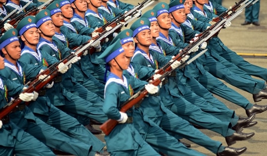 Mãn nhãn tổng hợp luyện diễu binh, diễu hành lần cuối tại sân bay Biên Hòa