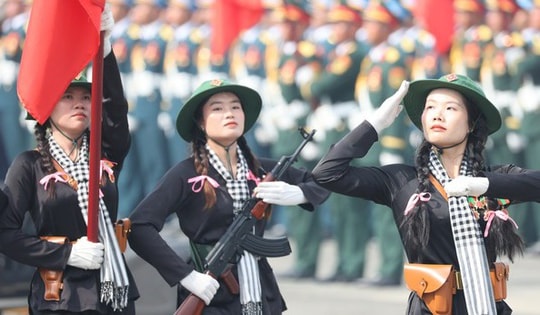 Dáng vẻ xinh đẹp, tự tin của các nữ binh trong ngày hợp luyện cuối cùng ở Biên Hòa