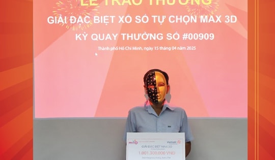 Một người cùng lúc trúng 4 giải của Vietlott nhờ chọn số đẹp yêu thích