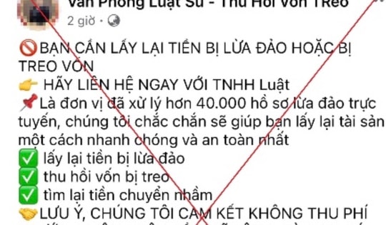 Nhờ luật sư 'dởm' trên mạng lấy lại tiền, người phụ nữ mất thêm hàng trăm triệu đồng