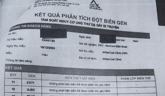 Chuyển công an điều tra vụ WhiteCoat Việt Nam giả mạo giấy xét nghiệm tầm soát ung thư