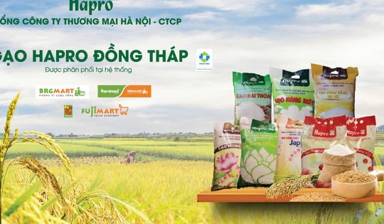 Gạo Hapro Đồng Tháp nhiều năm được vinh danh 'Hàng Việt Nam được người tiêu dùng yêu thích'