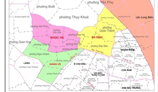 Quận Ba Đình (Hà Nội) dự kiến còn 3 phường sau sắp xếp đơn vị hành chính