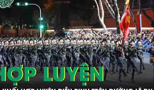 VIDEO: Người dân TPHCM chào đón 38 khối hợp luyện diễu binh chuẩn bị đại lễ