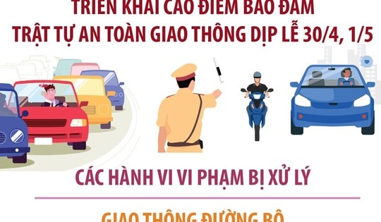 Triển khai cao điểm bảo đảm trật tự an toàn giao thông dịp lễ 30/4, 1/5