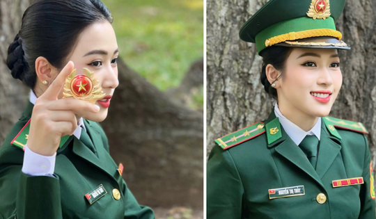 Nữ Trung úy quê Bình Thuận gây sốt mạng xã hội từng được Quang Lê, Đàm Vĩnh Hưng 'tranh giành'