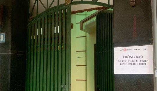 Đình chỉ hoạt động trung tâm dạy thêm 600 học sinh ở Hà Nội